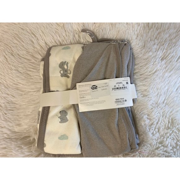 Just One You - Made By Carter's Baby 2pk Koala Bath Towel Set - Gray/White - Picture 4 of 5